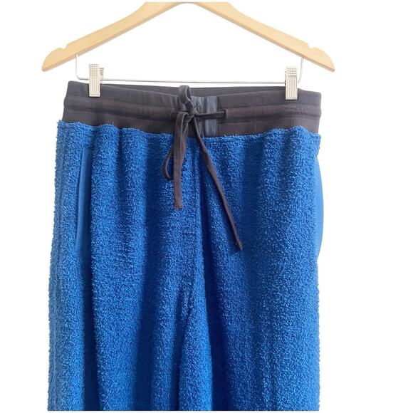 Free People Movement Cuddle Up Fleece Pants Fuzzy Prep School Blue Size Large - Picture 5 of 12